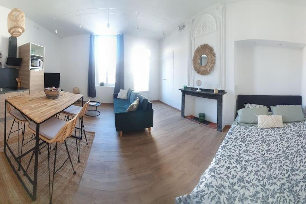-Garrigue- Face A La Cite Medievale Studio Terrasse Classe 4☆ 카르카손 외부 사진