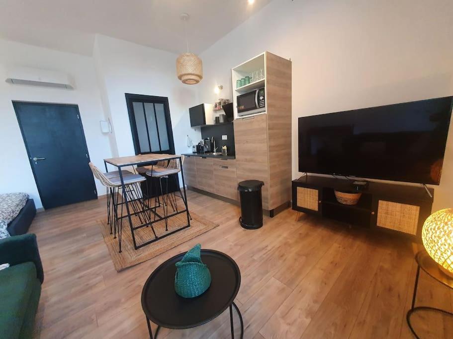 -Garrigue- Face A La Cite Medievale Studio Terrasse Classe 4☆ 카르카손 외부 사진